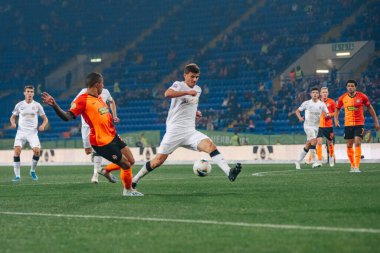 KHARKIV, UKRAINE - 18 Ekim 2019: Olimpiyat Milli Futbol Takımı UPL Shakhtar - Kolos. 