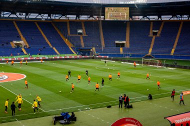 Kharkiv, Ukrayna - 11 Mayıs 2019: Ukrayna Premier Ligi Shakhtar Donetsk - Oleksandria