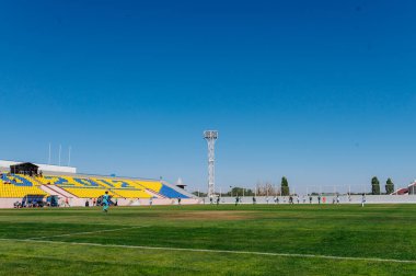 Kharkiv, Ukrayna - 13 Eylül 2020: Ukrayna Kadın Profesyonel Ligi Zhitlobud2 - Karpaty