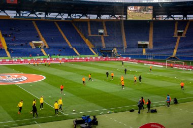 Kharkiv, Ukrayna - 11 Mayıs 2019: Ukrayna Premier Ligi Shakhtar Donetsk - Oleksandria