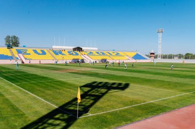 Kharkiv, Ukrayna - 13 Eylül 2020: Ukrayna Kadın Profesyonel Ligi Zhitlobud2 - Karpaty