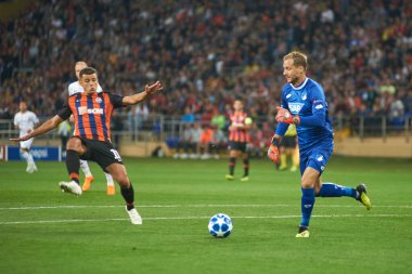 KHARKIV, UKRAINE - SEPTEMBER 19, 2018: UEFA Şampiyonlar Ligi 2018 FC Shakhtar - TSG Hoffenheim