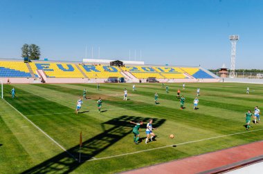 Kharkiv, Ukrayna - 13 Eylül 2020: Ukrayna Kadın Profesyonel Ligi Zhitlobud2 - Karpaty