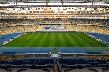KYIV, UKRAINE - SEPTEMBER 15, 2020: UEFA Şampiyonlar Ligi 2020 FC Dinamo Kyiv - AZ Alkmaar