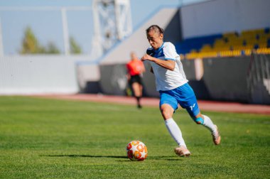 Kharkiv, Ukrayna - 13 Eylül 2020: Ukrayna Kadın Profesyonel Ligi Zhitlobud2 - Karpaty