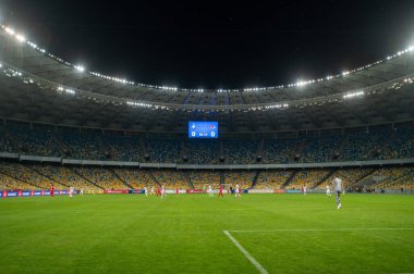 KYIV, UKRAINE - 15 Eylül 2020: UEFA Şampiyonlar Ligi 2020 Dinamo Kyiv AZ Alkmaar 'a karşı