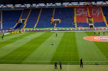Kharkiv, Ukrayna - 11 Mayıs 2019: Ukrayna Premier Ligi Shakhtar Donetsk - Oleksandria