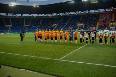 Kharkiv, Ukrayna - 11 Mayıs 2019: Ukrayna Premier Ligi Shakhtar Donetsk - Oleksandria