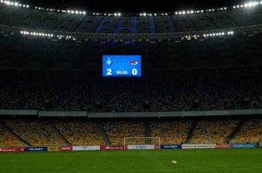 KYIV, UKRAINE - SEPTEMBER 15, 2020: UEFA Şampiyonlar Ligi 2020 FC Dinamo Kyiv - AZ Alkmaar