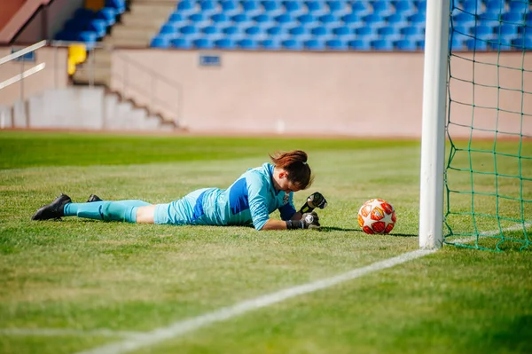 Kharkiv Ukraina September 2020 Fotbollsmatch För Kvinnor Professional Ligan Ukraina — Stockfoto