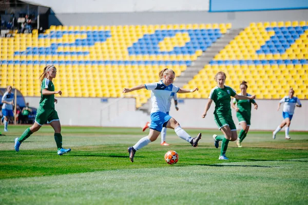 Kharkiv Ucrania Septiembre 2020 Partido Fútbol Liga Profesional Femenina Ucrania —  Fotos de Stock
