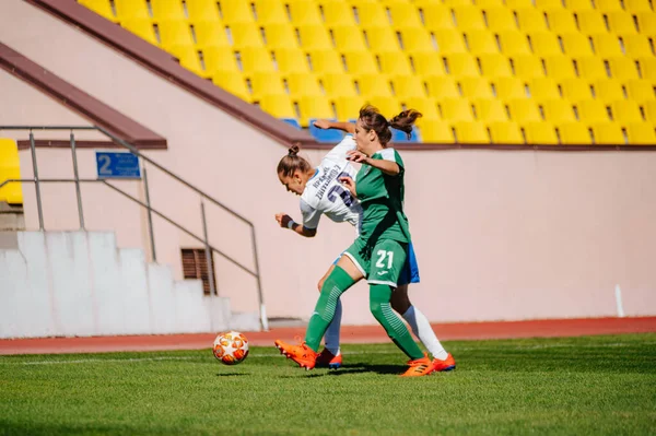 Kharkiv Ukraina September 2020 Fotbollsmatch För Kvinnor Professional Ligan Ukraina — Stockfoto