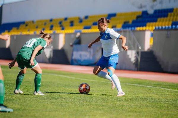 Charkov Ukrajina Září 2020 Fotbalový Zápas Ženské Profesionální Ligy Ukrajiny — Stock fotografie