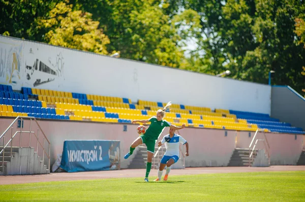 ハリコフ ウクライナ 2020年9月13日 ウクライナの女性プロリーグのサッカー試合Zitlobud2 Karpaty — ストック写真