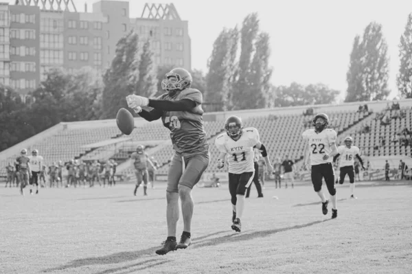 Kharkiv Ukraine Septembre 2020 Les Footballeurs Américains Action Lors Match — Photo