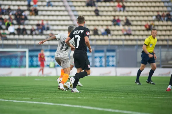 Zaporizhzhya Ucrania Septiembre 2020 Vladyslav Kochergin Acción Durante Partido Fútbol — Foto de Stock