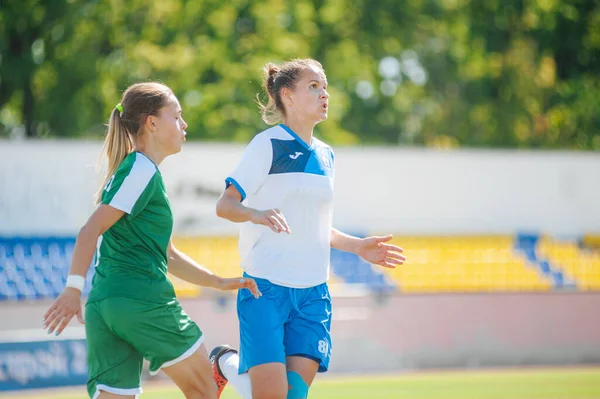 Kharkiv Ucrânia Setembro 2020 Jogo Futebol Liga Profissional Feminina Ucrânia — Fotografia de Stock