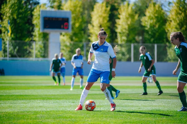 Kharkiv Ucrânia Setembro 2020 Jogo Futebol Liga Profissional Feminina Ucrânia — Fotografia de Stock