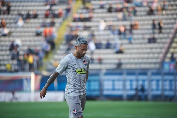 Zaporizhzhya Ucrânia Setembro 2020 Marlos Ação Durante Jogo Futebol Ucraniano — Fotografia de Stock