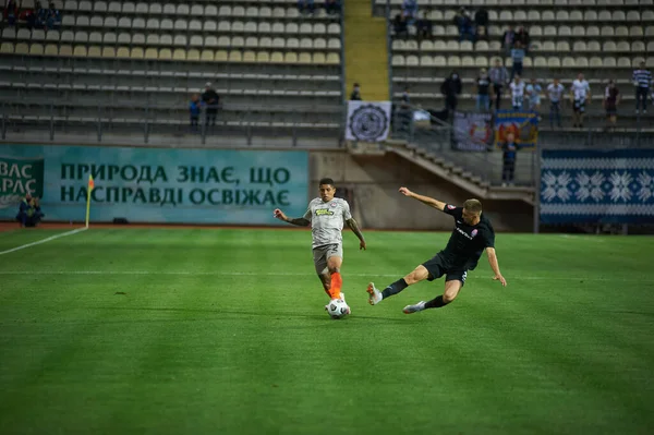 Zaporizhzhya Ukraine September 2020 Dodo Yegor Nazarynan Actie Tijdens Voetbalwedstrijd — Stockfoto