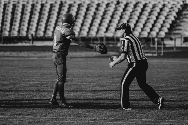 Kharkiv Ukraine Septembre 2020 Les Footballeurs Américains Action Lors Match — Photo