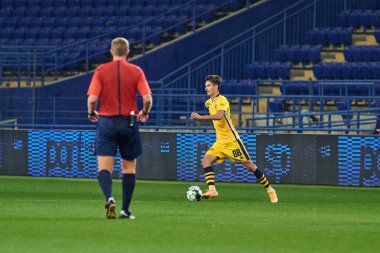 KHARKIV, UKRAINE - 5 Ekim 2020: PFL Metallist-1925 futbol maçı - Polissya