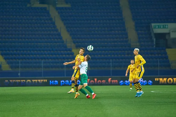 Kharkiv Ucraina Ottobre 2020 Partita Calcio Della Pfl Metallist 1925 — Foto Stock