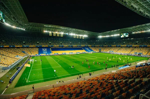 Lviv Ucrânia Setembro 2020 Estádio Esportivo Lviv Arena Durante Jogo — Fotografia de Stock