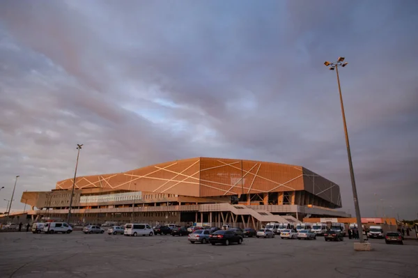 Lviv Ucrania Septiembre 2020 Estadio Deportivo Lviv Arena Durante Partido — Foto de Stock