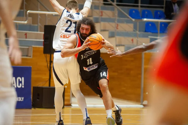 Kharkiv Ukraine October 2020 Match Ukrainian Basketball Superleague Kharkivski Sokoly — Stock Photo, Image