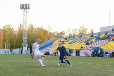 KHARKIV, UKRAINE - 9 Ekim 2020: Profesyonel Lig FC Metal-Tavria maçı