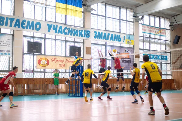 Kharkiv Ukraine Ekim 2020 Süper Lig Lokomotiv Voleybol Maçı Service — Stok fotoğraf