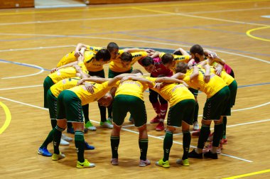 KHARKIV, UKRAINE - 17 Ekim 2020: Ekstra Lig Monolit Viva Kupası - FC Kardinal Rivne