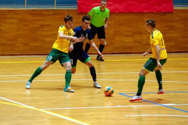 KHARKIV, UKRAINE - 17 Ekim 2020: Ekstra Lig Monolit Viva Kupası - FC Kardinal Rivne