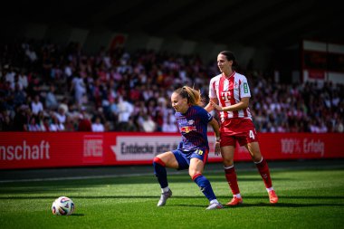 COLOGNE, GERMANY - 6 Eylül 2025 Google Pixel Women Bundesliga 1.FC Koeln Frauen-RB Leipzig Frauen maçı Franz Kremer Stadyumu 'nda.