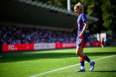 COLOGNE, GERMANY - 6 Eylül 2025 Google Pixel Women Bundesliga 1.FC Koeln Frauen-RB Leipzig Frauen maçı Franz Kremer Stadyumu 'nda.