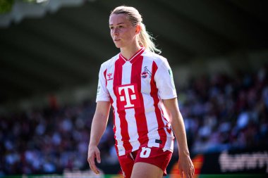 COLOGNE, GERMANY - 6 Eylül 2025 Google Pixel Women Bundesliga 1.FC Koeln Frauen-RB Leipzig Frauen maçı Franz Kremer Stadyumu 'nda.