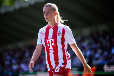 COLOGNE, GERMANY - 6 Eylül 2025 Google Pixel Women Bundesliga 1.FC Koeln Frauen-RB Leipzig Frauen maçı Franz Kremer Stadyumu 'nda.