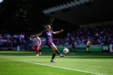 COLOGNE, GERMANY - 6 Eylül 2025 Google Pixel Women Bundesliga 1.FC Koeln Frauen-RB Leipzig Frauen maçı Franz Kremer Stadyumu 'nda.