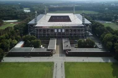 COLOGNE, Almanya - 8 Eylül 2025: Muengersdorf Stadyumu, Rhein Enerji Stadyumu.