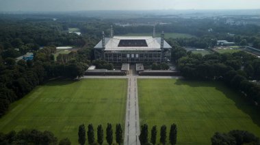 COLOGNE, Almanya - 8 Eylül 2025: Muengersdorf Stadyumu, Rhein Enerji Stadyumu.