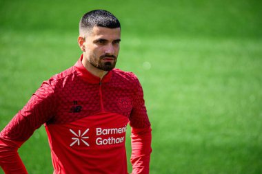 LEVERKUSEN, GERMANY - 10 Eylül 2025: Martin Terrier - Bayer 04 Leverkusen Bayarena 'da Uygulama.