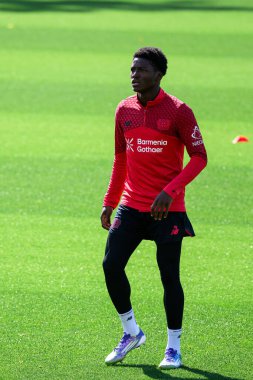 LEVERKUSEN, ALMANY - 10 Eylül 2025: Bayer 04 Leverkusen 'i Bayarena' da uygula.