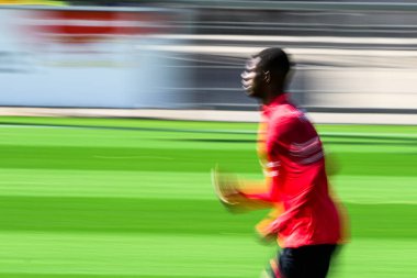 LEVERKUSEN, ALMANY - 10 Eylül 2025: Bayer 04 Leverkusen 'i Bayarena' da uygula.