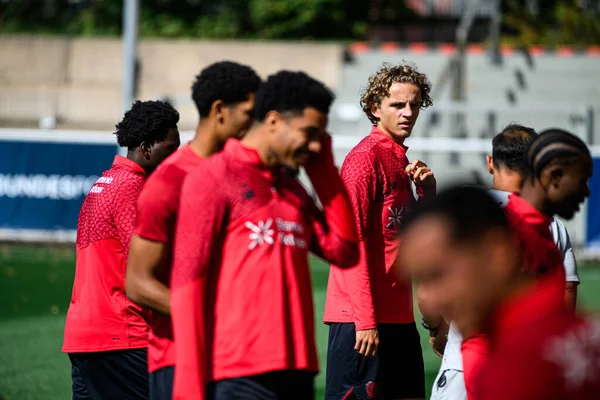 LEVERKUSEN, ALMANY - 10 Eylül 2025: Ferdinand Pohl - Bayer 04 Leverkusen Bayena 'da Uygulama.