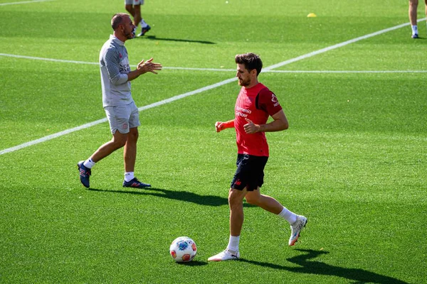 LEVERKUSEN, ALMANY - 10 Eylül 2025: Jonas Hofmann - Bayer 04 Leverkusen Bayarena 'da Uygulama.