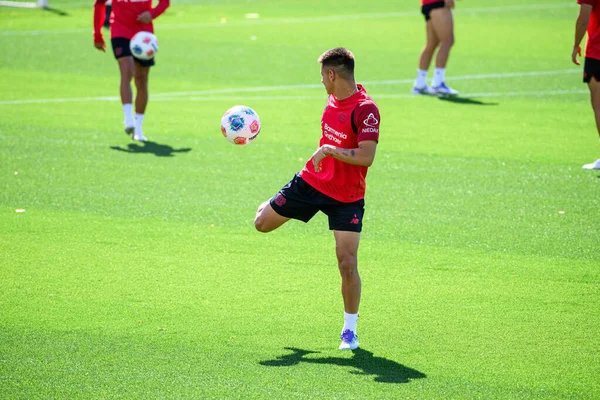 LEVERKUSEN, ALMANY - 10 Eylül 2025: Claudio Echeverri - Bayer 04 Leverkusen Bayena 'da Uygulama.