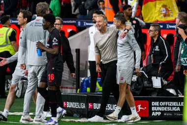 LEVERKUSEN, GERMANY - 12 EPTEMBER, 2025: Kasper Hjulmand - Bundesliga maçı Bayer 04 Leverkusen-SG Eintracht Frankfurt. 