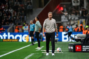 LEVERKUSEN, GERMANY - 12 EPTEMBER, 2025: Kasper Hjulmand - Bundesliga maçı Bayer 04 Leverkusen-SG Eintracht Frankfurt. 