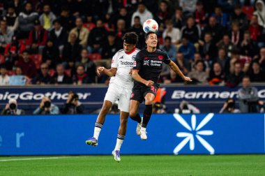 LEVERKUSEN, GERMANY - 12 EYLÜL 2025: Lucas Vazquez - Bayer 04 Leverkusen-SG Eintracht Frankfurt maçı Bayena 'da. 